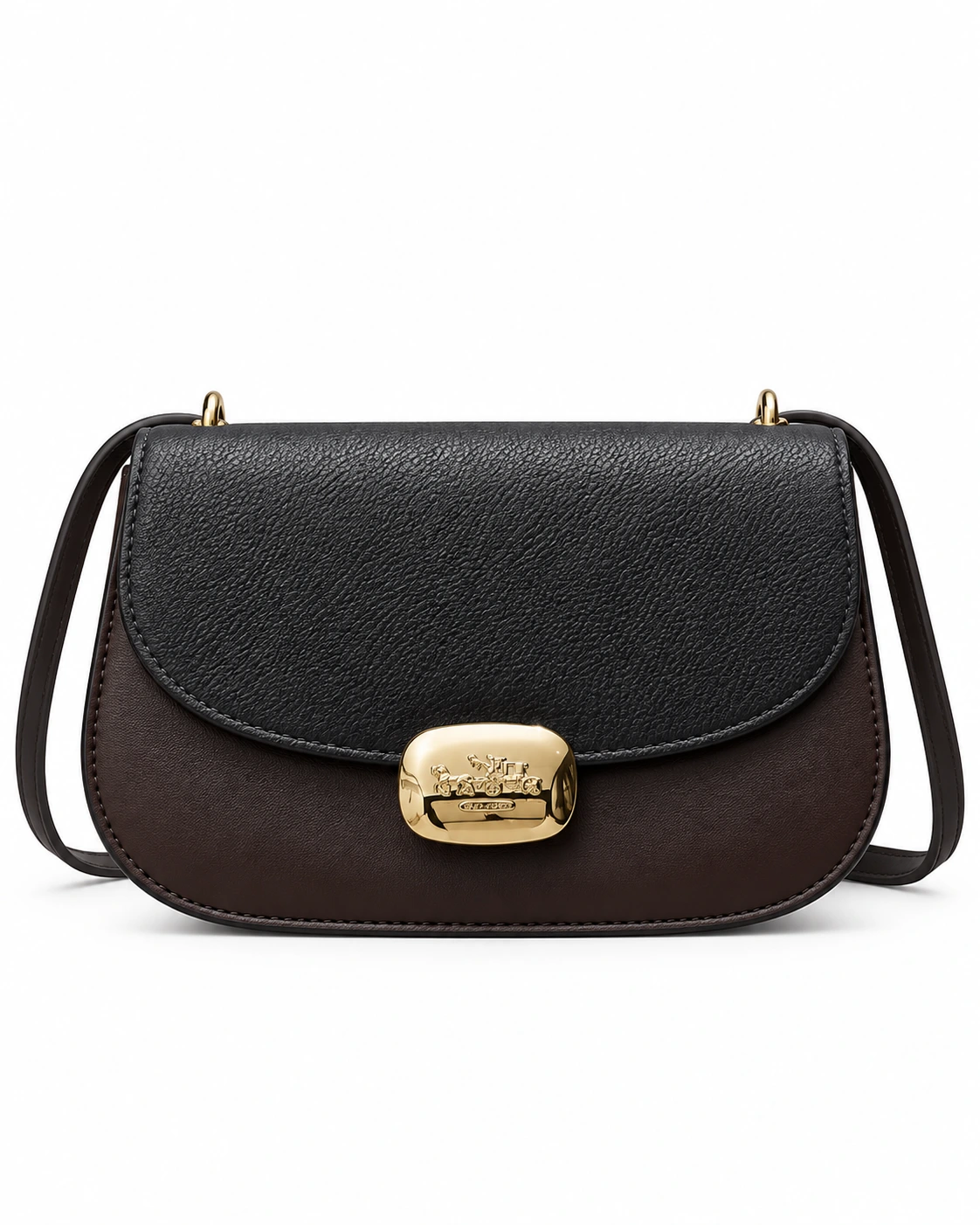 The Anora Espresso Curve Crossbody
